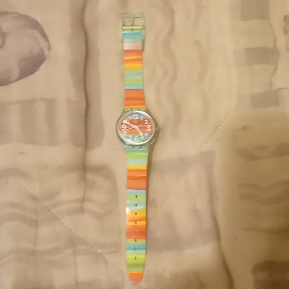 Vintage swatch watch multi color
